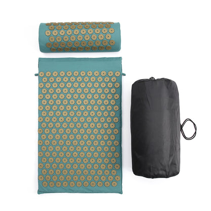 EAD ACUPRESSURE MAT AND PILLOW SET 68*42*2CM  FREE STORANGE BAG