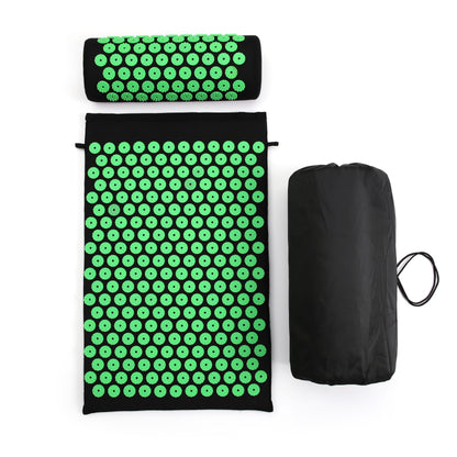 ACUPRESSURE MAT AND PILLOW SET 68*42*2CM  FREE STORANGE BAG