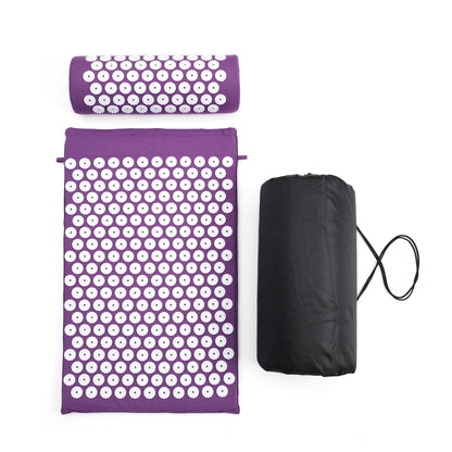 ACUPRESSURE MAT AND PILLOW SET 68*42*2CM  FREE STORANGE BAG